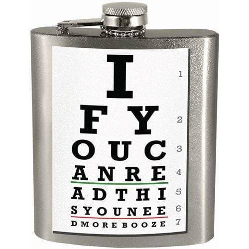 If You Can Read This You Need More Booze 7oz. Hip Flask - by Spoontiques | Buy at ToyShnip