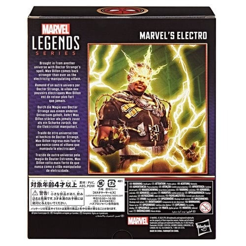Spider-Man: No Way Home Marvel Legends Series Electro 6-Inch Action Figure