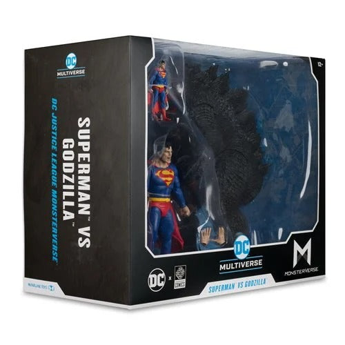 DC Multiverse Superman vs. Godzilla Megafig Justice League vs. Godzilla vs. Kong Action Figure 2-Pack