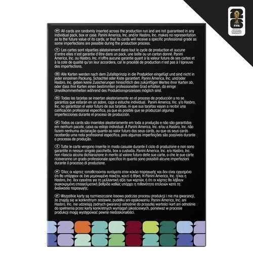 Monopoly Panini Prizm: FIFA World Cup Soccer Trading Cards Booster Box (6 packs per box)