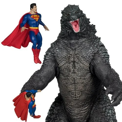 DC Multiverse Superman vs. Godzilla Megafig Justice League vs. Godzilla vs. Kong Action Figure 2-Pack