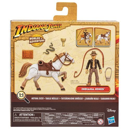 Indiana Jones Worlds of Adventure Indiana Jones with Horse Action Figure Set - by Hasbro | Buy at ToyShnip