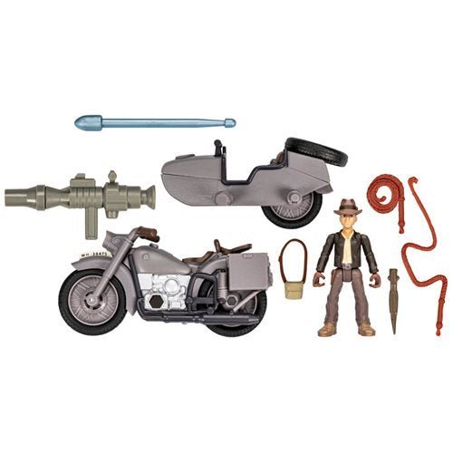 Indiana Jones Worlds of Adventure Indiana Jones with Motorcycle and Sidecar Action Figure Set - by Hasbro | Buy at ToyShnip