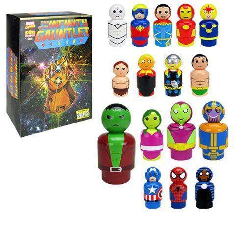 Infinity Gauntlet Pin Mates Wooden Collectibles Set of 16 - Convention Exclusive - by Bif Bang Pow! | Buy at ToyShnip