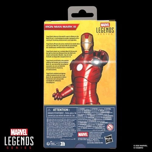 Iron Man Marvel Legends A - List Iron Man Mark III 6 - Inch Action Figure - by Hasbro