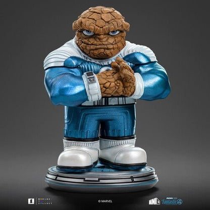 Iron Studios Fantastic Four Metallic First Steps 4 Pack MiniCo. Vinyl Figure (AE Exclusive) - by Iron Studios