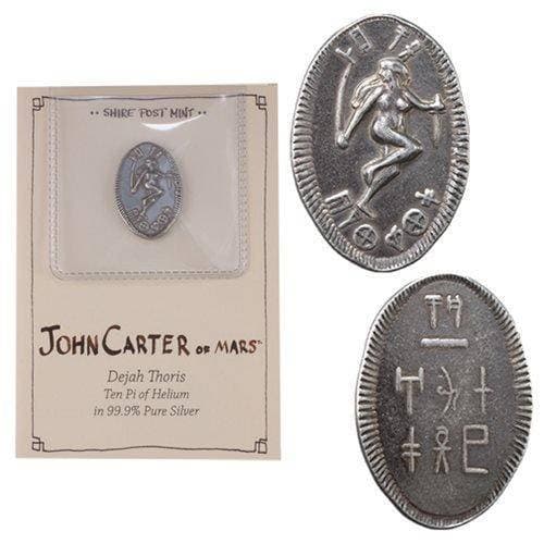 John Carter of Mars Dejah Thoris Silver Ten Pi Coin - by Shire Post Mint | Buy at ToyShnip