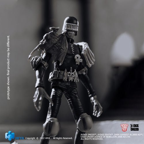 Judge Dredd Black And White Judge Death PX 1/18 Mini Action Figure - by Hiya Toys | Buy at ToyShnip
