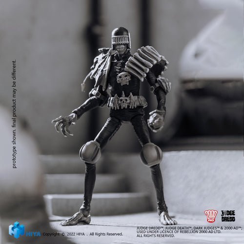 Judge Dredd Black And White Judge Death PX 1/18 Mini Action Figure - by Hiya Toys | Buy at ToyShnip