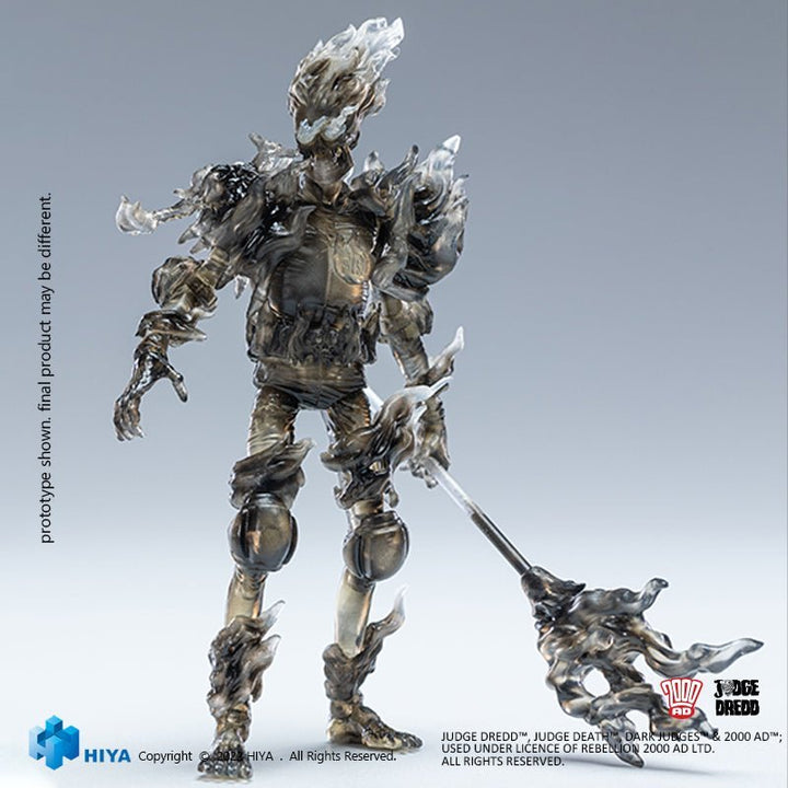 Judge Dredd Fire Black & White PX 1/18 Mini Action Figure - by Hiya Toys | Buy at ToyShnip