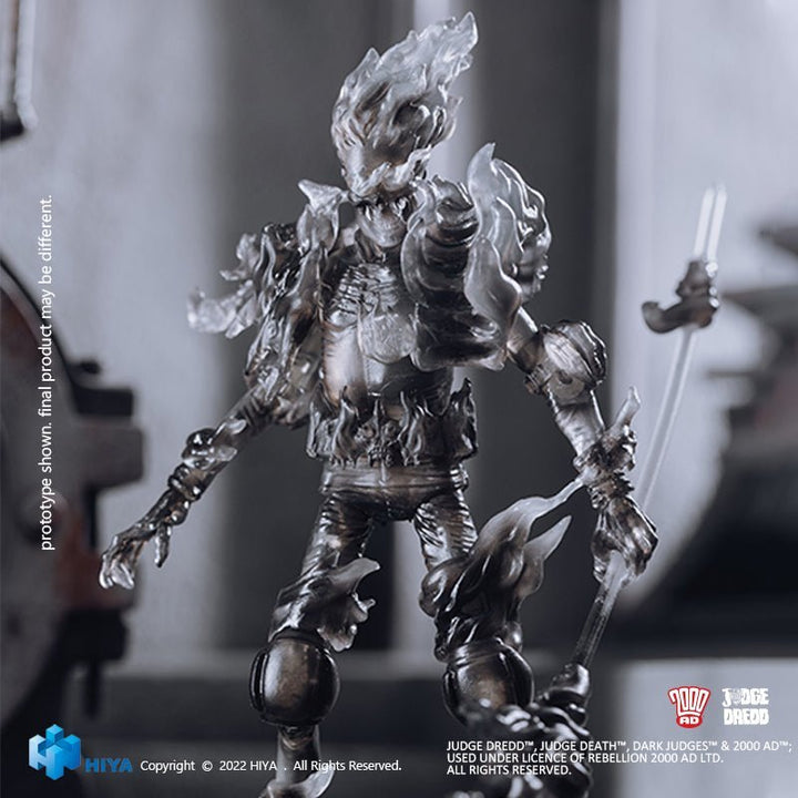 Judge Dredd Fire Black & White PX 1/18 Mini Action Figure - by Hiya Toys | Buy at ToyShnip
