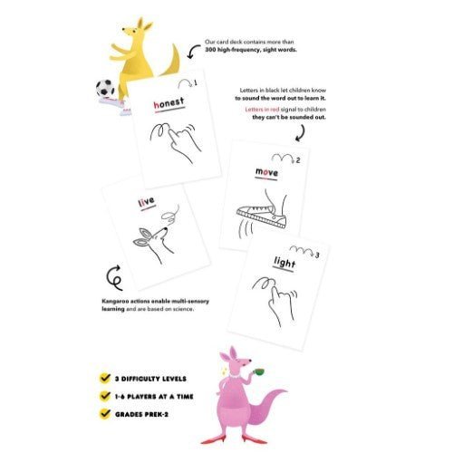 Kangaroo Cravings - Sight Word Game - by Clever Noodle | Buy at ToyShnip