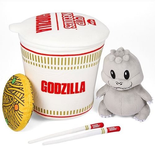 Kidrobot Nissin x Godzilla in Cup Noodles 10 - Inch Interactive Plush - by Kidrobot