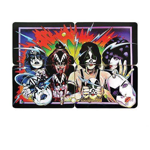 KISS Unmasked Coaster Set of 4 - by Bif Bang Pow! | Buy at ToyShnip