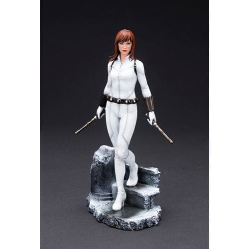 Kotobukiya Marvel Universe Black Widow White Version ARTFX Premier Statue - by Kotobukiya | Buy at ToyShnip