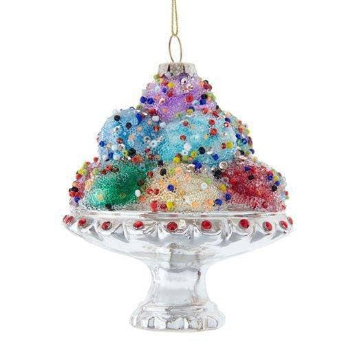 Kurt Adler - Ice Cream Sundae 5" Glass Ornament - by Kurt S. Adler | Buy at ToyShnip