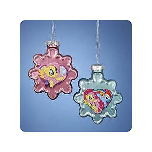 Kurt Adler - My little Pony 2 1/2-Inch Snowflake Holiday Ornament pair - by Kurt S. Adler | Buy at ToyShnip