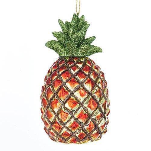 Kurt Adler - Pineapple Glass Ornament - Choose your Style - by Kurt S. Adler | Buy at ToyShnip