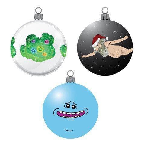 Kurt Adler - Rick and Morty Decal 3 1/7" Ornament - Set of 3 - by Kurt S. Adler | Buy at ToyShnip