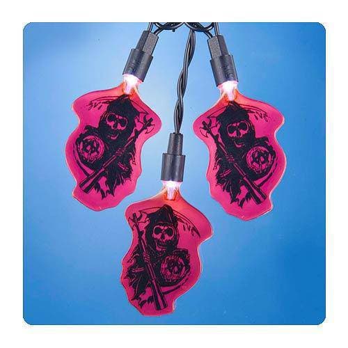 Kurt Adler - Sons of Anarchy Grim Reaper Red Christmas Lights - by Kurt S. Adler | Buy at ToyShnip