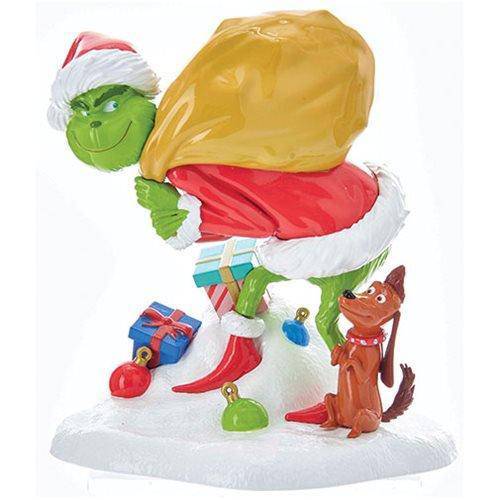 Kurt Adler - The Grinch and Max Plastic Statue - by Kurt S. Adler | Buy at ToyShnip