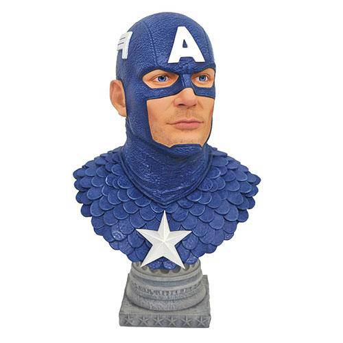Legends in 3D Marvel Comic Captain America 1/2 Scale Resin Bust - by Diamond Select | Buy at ToyShnip