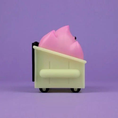 Lil Dumpster Fire This Is Fine Glow - in - the - Dark Vinyl Figure - by 100 Percent Soft