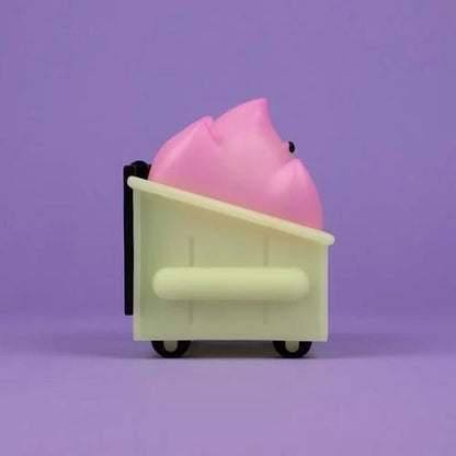 Lil Dumpster Fire This Is Fine Glow - in - the - Dark Vinyl Figure - by 100 Percent Soft