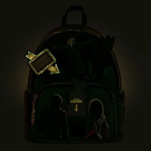 Loungefly Beetlejuice Graveyard Glow - in - the - Dark Mini - Backpack - Entertainment Earth Exclusive - by Loungefly