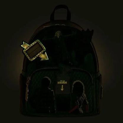 Loungefly Beetlejuice Graveyard Glow - in - the - Dark Mini - Backpack - Entertainment Earth Exclusive - by Loungefly