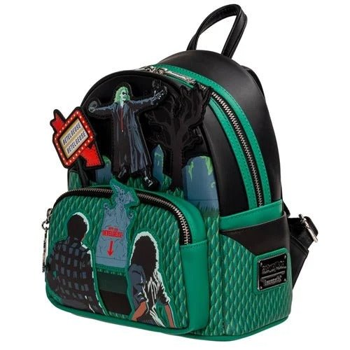 Loungefly Beetlejuice Graveyard Glow - in - the - Dark Mini - Backpack - Entertainment Earth Exclusive - by Loungefly