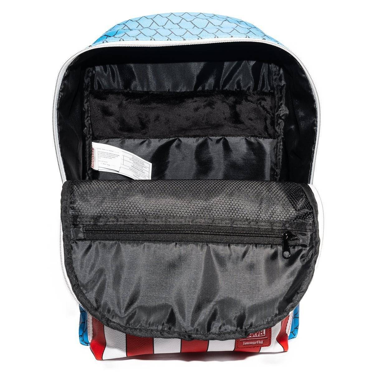 Loungefly Captain America Cosplay Backpack with Pin Set - Entertainment Earth Exclusive - by Loungefly | Buy at ToyShnip