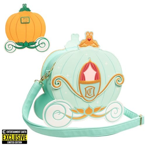 Loungefly Cinderella Reversible Pumpkin Carriage Crossbody Purse - Entertainment Earth Exclusive - by Loungefly | Buy at ToyShnip