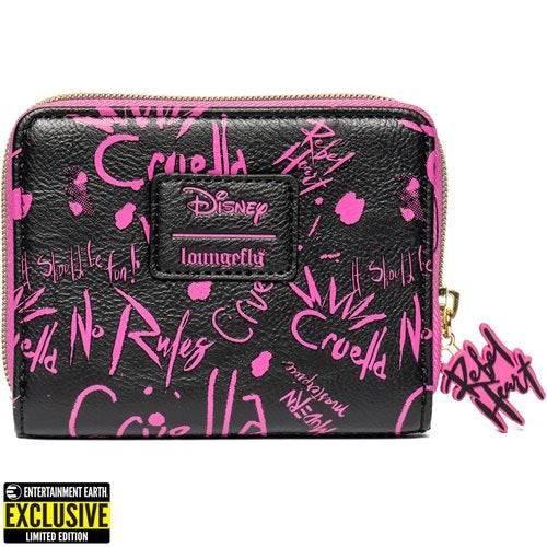 Loungefly Cruella Graffiti Zip-Around Wallet - Entertainment Earth Exclusive - by Loungefly | Buy at ToyShnip