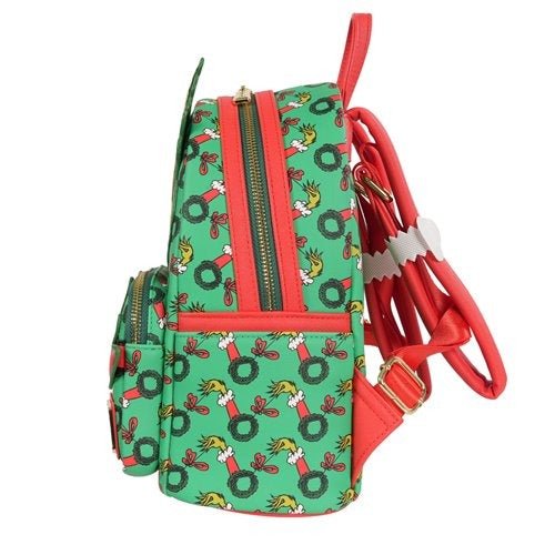Loungefly How the Grinch Stole Christmas Grinch Christmas Present Mini - Backpack - Entertainment Earth Exclusive - by Loungefly