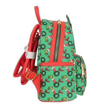 Loungefly How the Grinch Stole Christmas Grinch Christmas Present Mini - Backpack - Entertainment Earth Exclusive - by Loungefly