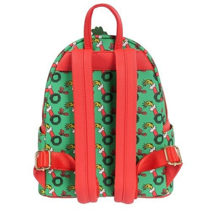 Loungefly How the Grinch Stole Christmas Grinch Christmas Present Mini - Backpack - Entertainment Earth Exclusive - by Loungefly