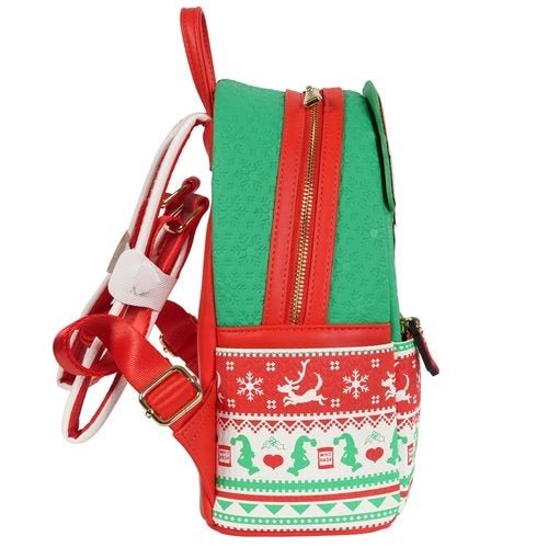 Loungefly How the Grinch Stole Christmas Grinch Christmas Sweater Mini - Backpack - Entertainment Earth Exclusive - by Loungefly