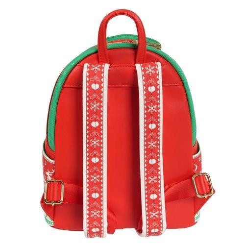 Loungefly How the Grinch Stole Christmas Grinch Christmas Sweater Mini - Backpack - Entertainment Earth Exclusive - by Loungefly