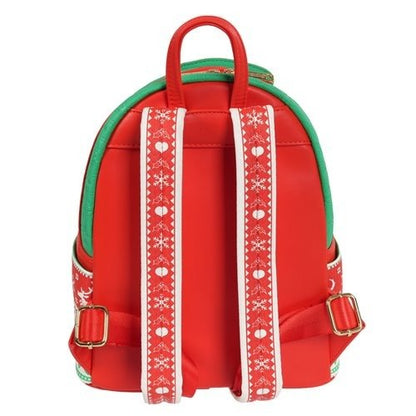 Loungefly How the Grinch Stole Christmas Grinch Christmas Sweater Mini - Backpack - Entertainment Earth Exclusive - by Loungefly