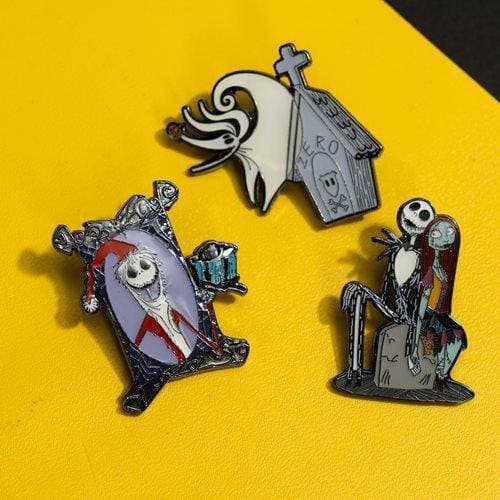Loungefly Nightmare Before Christmas 3-Piece Pin Set - Entertainment Earth Exclusive - by Loungefly | Buy at ToyShnip
