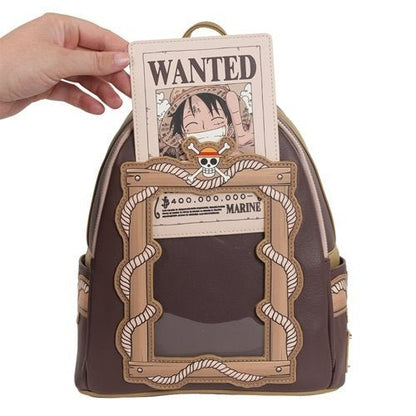 Loungefly One Piece Wanted Dead or Alive Monkey D. Luffy Mini - Backpack - Entertainment Earth Exclusive - by Loungefly