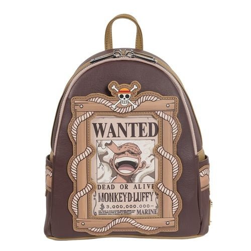Loungefly One Piece Wanted Dead or Alive Monkey D. Luffy Mini - Backpack - Entertainment Earth Exclusive - by Loungefly