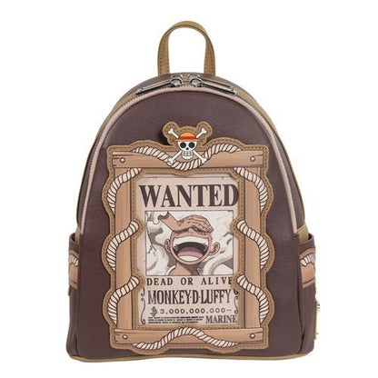 Loungefly One Piece Wanted Dead or Alive Monkey D. Luffy Mini - Backpack - Entertainment Earth Exclusive - by Loungefly