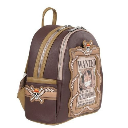 Loungefly One Piece Wanted Dead or Alive Monkey D. Luffy Mini - Backpack - Entertainment Earth Exclusive - by Loungefly