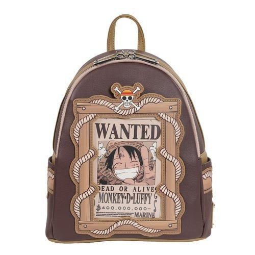 Loungefly One Piece Wanted Dead or Alive Monkey D. Luffy Mini - Backpack - Entertainment Earth Exclusive - by Loungefly