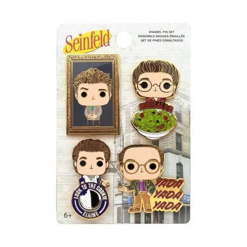 Loungefly Seinfeld All Character Enamel Pop! Pin 4-Pack - by Loungefly | Buy at ToyShnip
