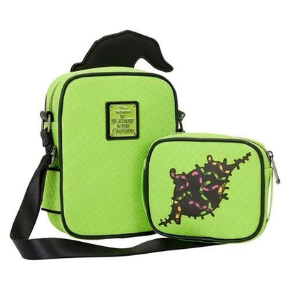 Loungefly The Nightmare Before Christmas Oogie Boogie Glow - in - the - Dark Crossbuddies Bag - by Loungefly