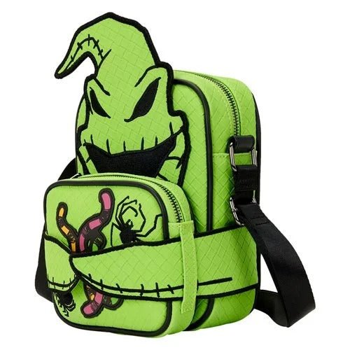 Loungefly The Nightmare Before Christmas Oogie Boogie Glow - in - the - Dark Crossbuddies Bag - by Loungefly