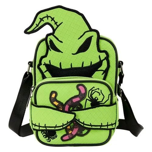 Loungefly The Nightmare Before Christmas Oogie Boogie Glow - in - the - Dark Crossbuddies Bag - by Loungefly